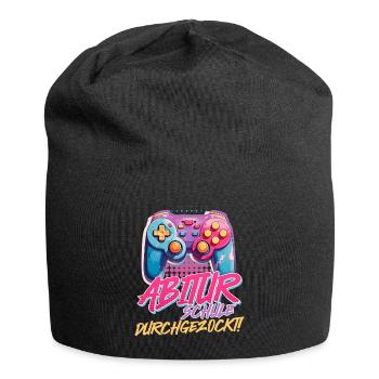 High School Gambled Through Gamer High School Graduate - Jersey Beanie - black - Front