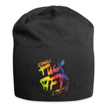 FCK AFD - Jersey-Beanie - Schwarz - Vorne