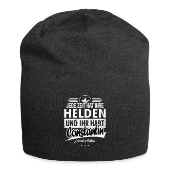 Jede Zeit hat Ihre Helden ihr habt Constantin - Jersey-Beanie - Anthrazit - Vorne