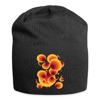 Dégradé abstrait à pois - Bonnet en jersey - noir - Devant