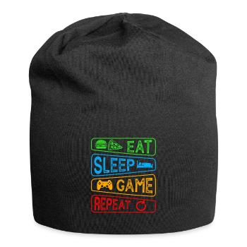 Gamer Duty ruft die Gaming-Legende Ihres Spiels an - Jersey-Beanie - Schwarz - Vorne