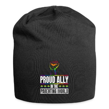 Gay Pride Fiers Parents Fils Gay - Bonnet en jersey - noir - Devant