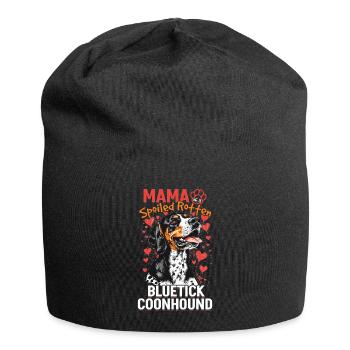 Bluetick Coonhound Dog Breed Mama of a - Jersey Beanie - black - Front