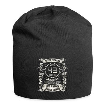 43 Hochzeitstag Seit 43 Jahren Bleihochzeit Ehe - Jersey-Beanie - Schwarz - Vorne