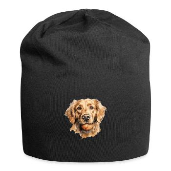 Cute Golden Retriever dog owner T Golden Retriever - Jersey Beanie - black - Front