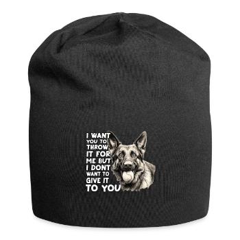 Deutscher Schäferhund T Hundebesitzer Outfit - Jersey-Beanie - Schwarz - Vorne