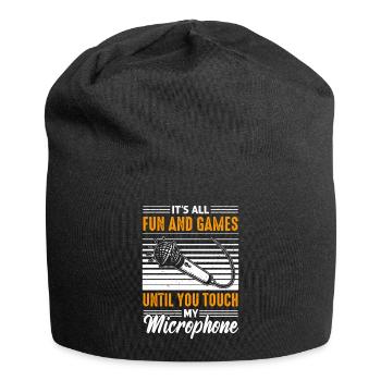 Content Creator & Social Media Influencer - Jersey-Beanie - Schwarz - Vorne
