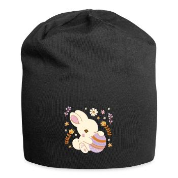 Easter Easter Eggs Easter Bunny Egg Child Baby - Jersey Beanie - black - Front