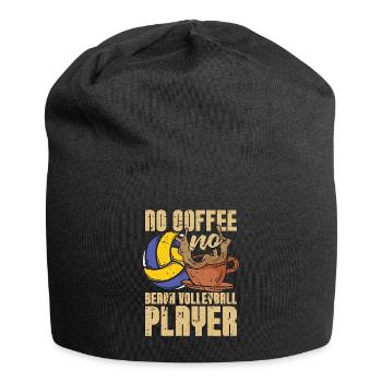 Beach Volleyball No Coffee Beachball Coffee Lover - Jersey Beanie - black - Front