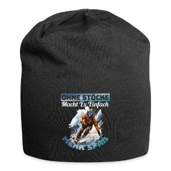 Snowboarder Snowboarding Snowboarden Ohne Stöcke - Jersey-Beanie - Schwarz - Vorne