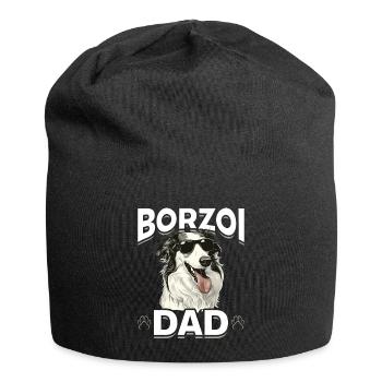 Borzoi Dog Breed Borzoi Dad - Jersey Beanie - black - Front