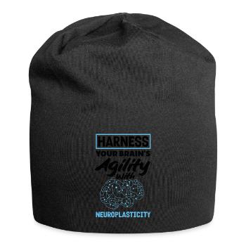 Unlock Your Brain's Potential Neuroplasticity - Jersey-Beanie - Schwarz - Vorne