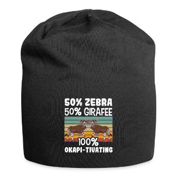 Lustiger Tierpfleger Okapi-liebhaber - Jersey-Beanie - Schwarz - Vorne