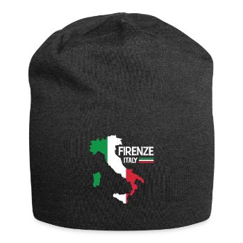 Firenze Italie Florence Carte Régions Italie - Bonnet en jersey - charbon - Devant