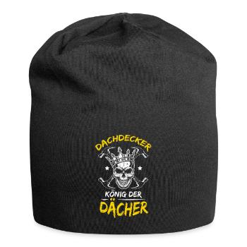 Roofer Roof Roofs King Craftsman Working Group - Jersey Beanie - black - Front