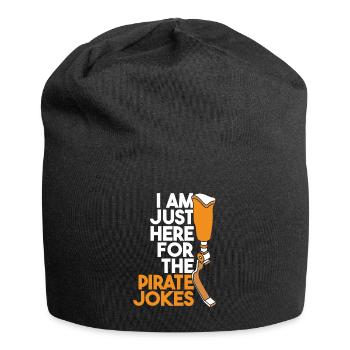 Nur hier für die Piratenwitze Benutzer Beinprothese - Jersey-Beanie - Schwarz - Vorne