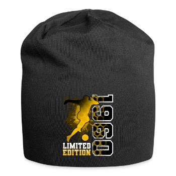 1960 Année de naissance Anniversaire Football - Bonnet en jersey - noir - Devant