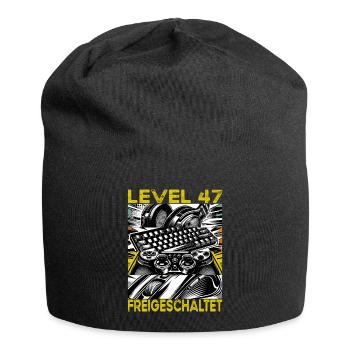 Niveau d’anniversaire 47 Débloqué Jeux et joueurs - Bonnet en jersey - noir - Devant