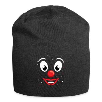 Clown Karneval - Jersey-Beanie - Anthrazit - Vorne