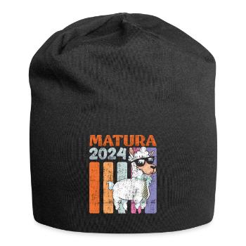 Matura 2024 high school graduate Lama high school graduates - Jersey Beanie - black - Front