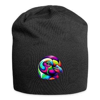 Pingouin amateur de pingouin Pop Art coloré pingouins - Bonnet en jersey - noir - Devant