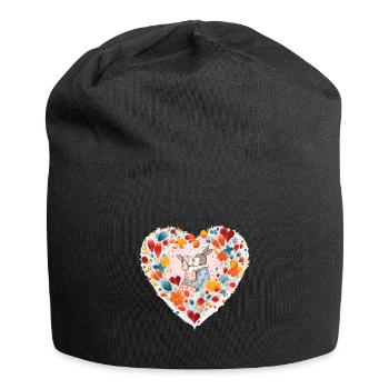 Liebliches Paar Lovely Couple - Jersey-Beanie - Schwarz - Vorne