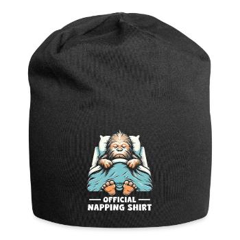 Chemise de sieste officielle - Bonnet en jersey - noir - Devant
