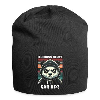 Je n’ai rien à faire aujourd’hui ! Crème glacée sarcastique - Bonnet en jersey - noir - Devant