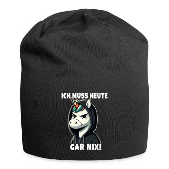 Je n’ai rien de sarcastique aujourd’hui - Bonnet en jersey - noir - Devant
