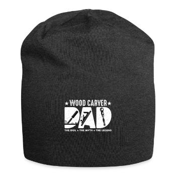 Wood Carver Dad The Idol The Myth The Carpentry - Jersey Beanie - charcoal grey - Front