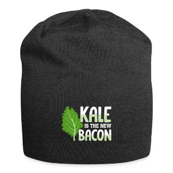 Grünkohl Vegetarier Veganismus - Jersey-Beanie - Anthrazit - Vorne