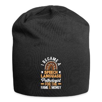 Orthophoniste, orthophoniste, orthophoniste - Bonnet en jersey - noir - Devant