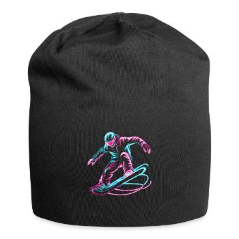 Snowboarding Snowboard Snowboarder - Jersey-Beanie - Schwarz - Vorne