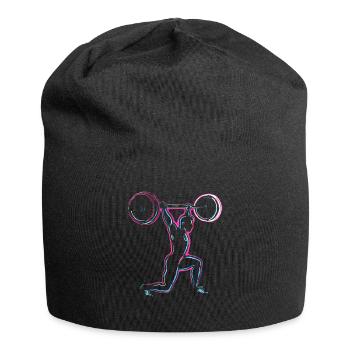 Weightlifter Weights Weightlifting Gym - Jersey Beanie - black - Front