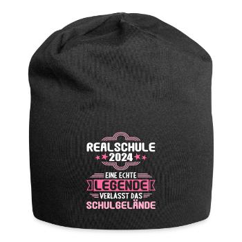 Realschule Junge Mädchen Realschule 2024 - Jersey-Beanie - Schwarz - Vorne
