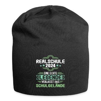 Realschule Junge Mädchen Realschule 2024 - Jersey-Beanie - Schwarz - Vorne