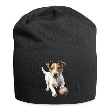 Jack Russell Dog Owner T Walking Clothing Jack - Jersey Beanie - black - Front