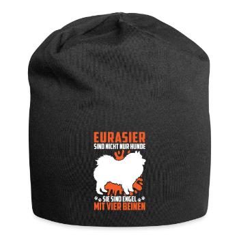 Eurasier n’est pas qu’un chien Spitz eurasien - Bonnet en jersey - noir - Devant
