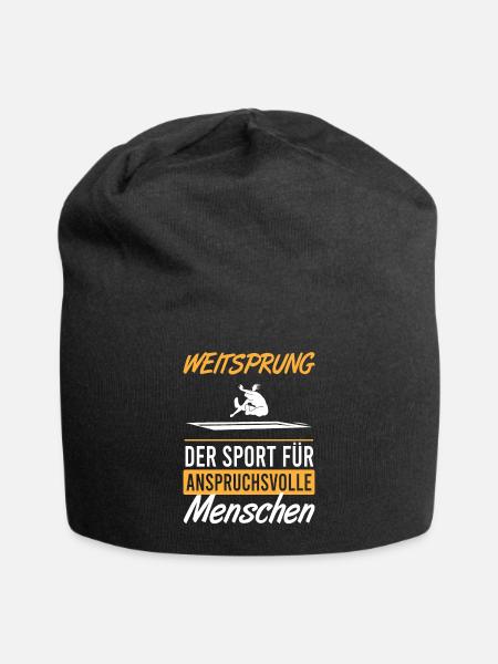 Elite Weitsprung - Jersey-Beanie - Schwarz