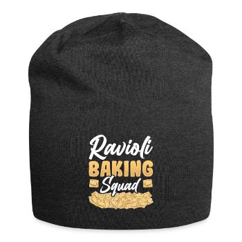 Lustige Italienisches Ravioli Pasta - Jersey-Beanie - Anthrazit - Vorne