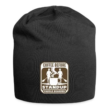 StandUp Paddle Boarder Coffee Water Sports Coffee - Jersey Beanie - black - Front
