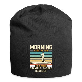StandUp Paddle Boarder Morning Is Not Water Sport - Jersey Beanie - black - Front