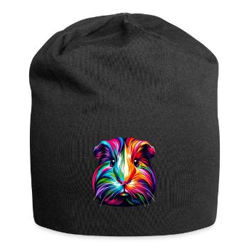 Colorful Pop Art Guinea Pig Lover Guinea Pigs - Jersey Beanie - black - Front