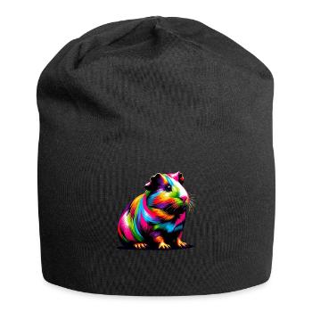 Colorful Pop Art Guinea Pig Lover Guinea Pigs - Jersey Beanie - black - Front