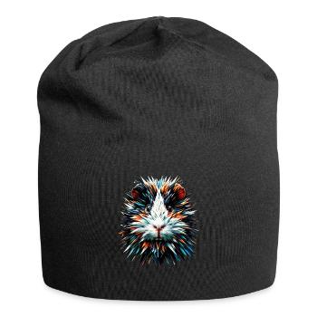 Polygon Art Guinea Pig Lover Guinea Pigs - Jersey Beanie - black - Front