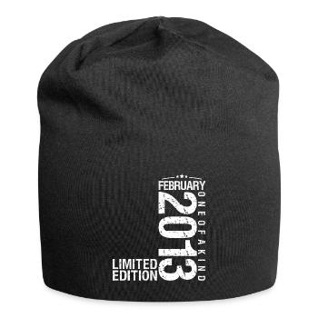 Februar 2013 Februar Jubiläum Februar 2013 - Jersey-Beanie - Schwarz - Vorne