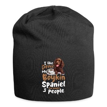 Boykin Spaniel Race de chien J’aime le café - Bonnet en jersey - noir - Devant
