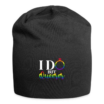 Gay Pride Hochzeit Homo-Ehe - Jersey-Beanie - Schwarz - Vorne