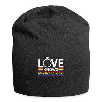Gay Pride Hochzeit Homo-Ehe - Jersey-Beanie - Schwarz - Vorne