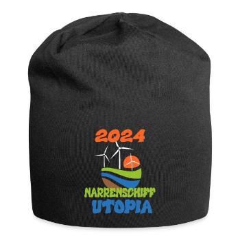 Utopia de la Nef des fous 2024 - Dates - Bonnet en jersey - noir - Devant